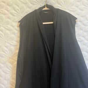 Coofandy black open front sleeveless cardigan size 2XL preowned excellent flowy